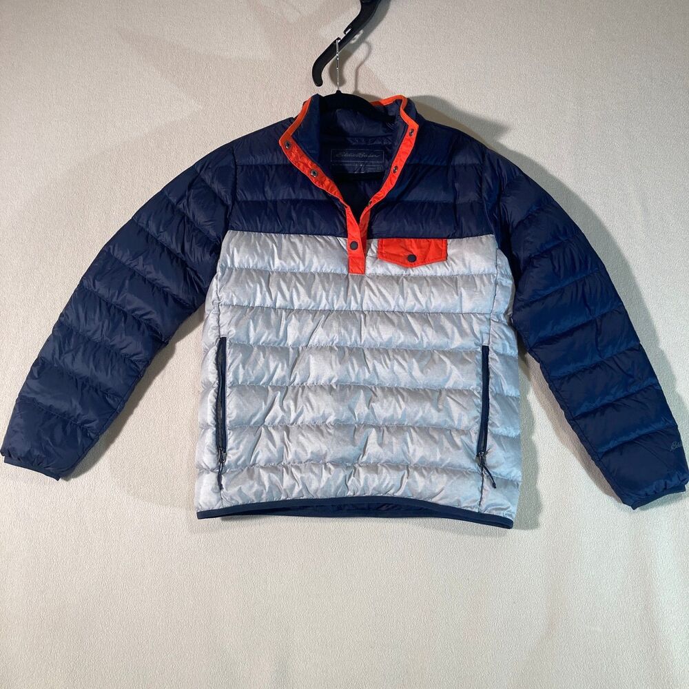 Eddie Bauer Jacket Women's XS EB650 Down Puffer Pullover Jacket